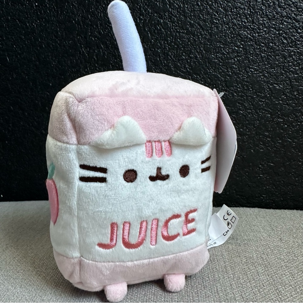 PUSHEEN THE CAT JUICE BOX 🧃 🍎 SIPS PLUSH NEW WITH TAG